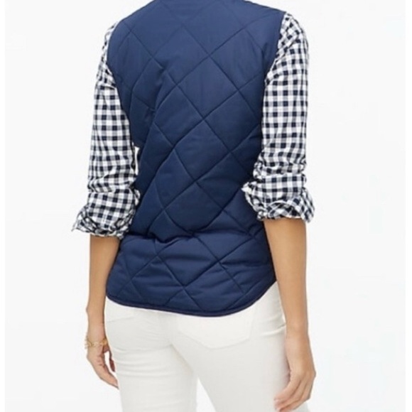 J.CREW | EXCURSION NAVY BLUE QUILTED PRIMALOFT PUFFER VEST EXTRA SMALL - Picture 3 of 8